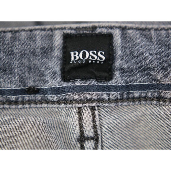 Hugo Boss Jeans Men 34x32 Gray Candiani Stretch Italian Fabric City Preppy - Picture 12 of 14